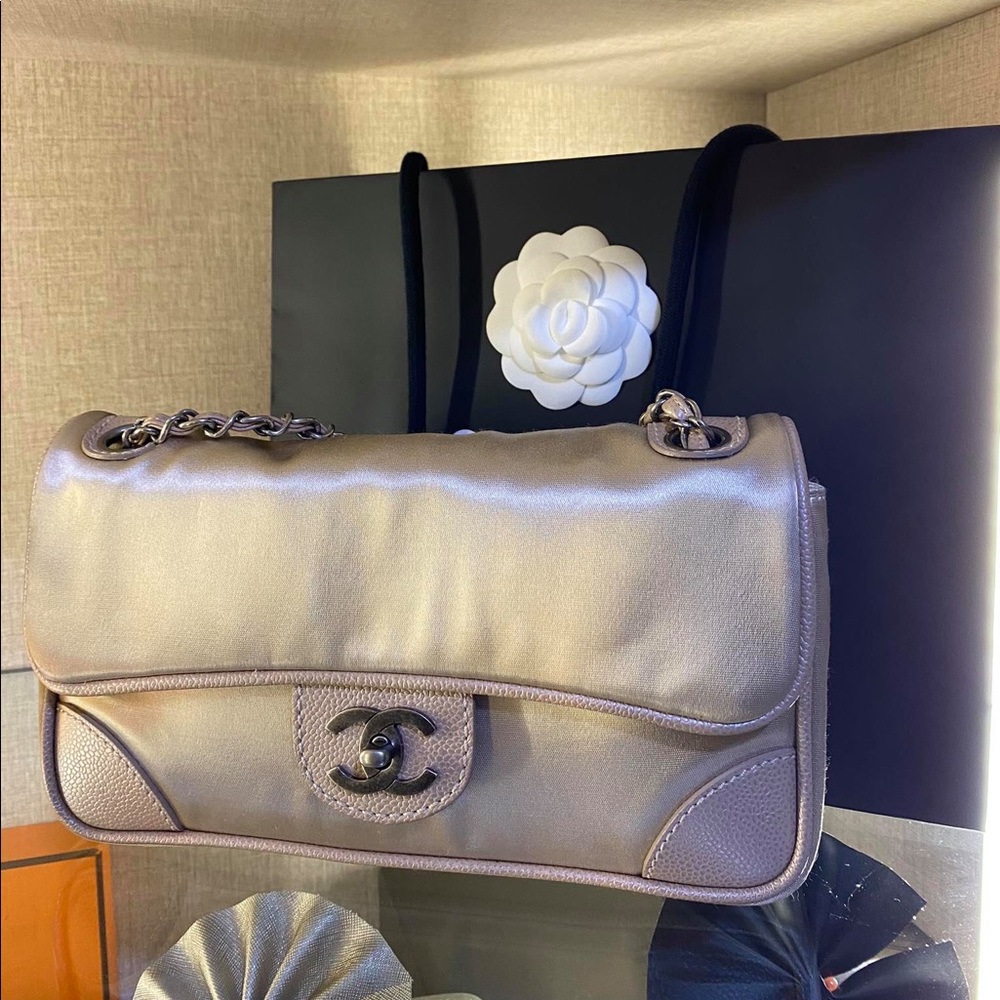 🤍Chanel classic satin single flaps 🤍